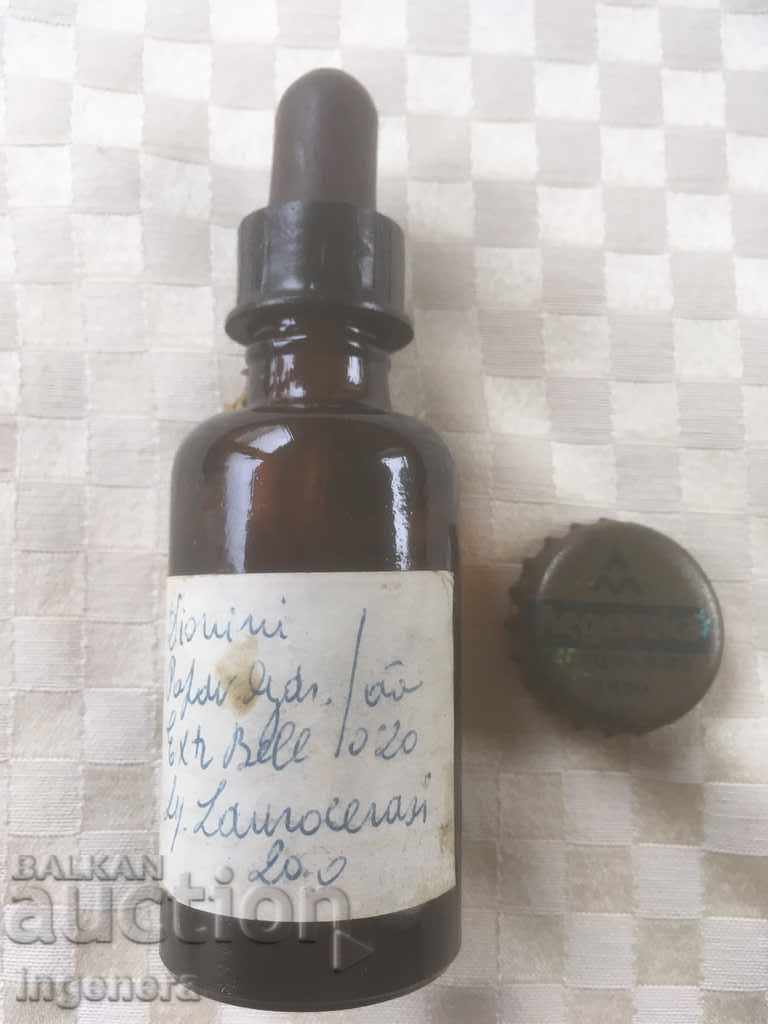 Auction  BOTTLE OLD PHARMACY GLASSWARE-50 ML-RELIEF-BRC