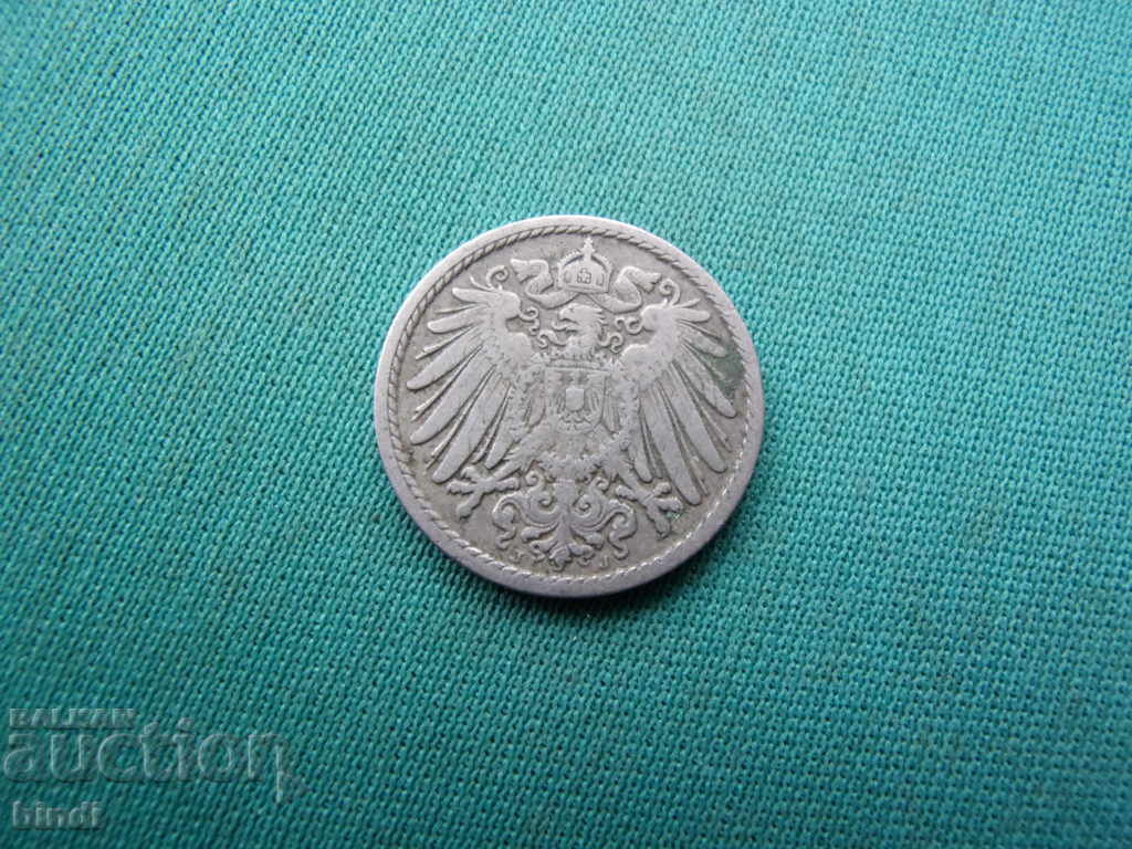 Germania Reich 5 Pfennig 1900 J Rare cu preț € 3.07 | 6.00 BGN