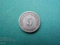 Germany Reich 5 Pfennig 1900 J Rare
