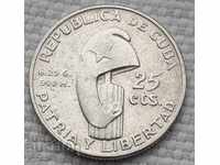 25 cents 1953 Cuba for collection !!!!!