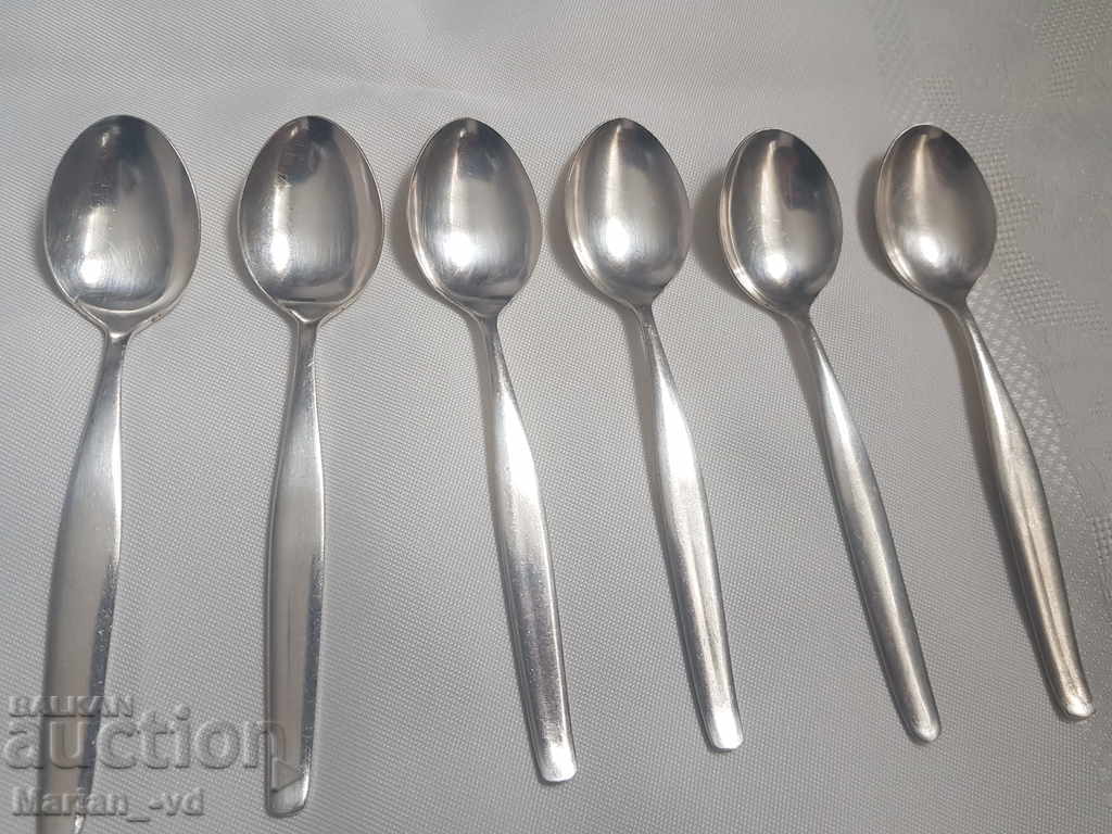 Silver-plated teaspoons - 6 pieces