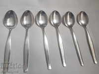 Silver-plated teaspoons - 6 pieces