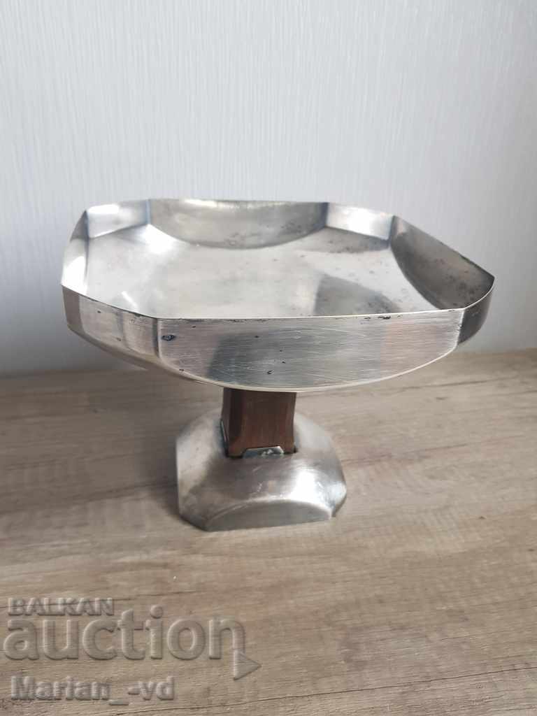 French silver-plated fruit bowl