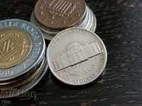 Монета - САЩ - 5 цента | 1981г.