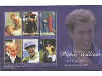 2003. Guernsey. 21 χρόνια από τη γέννηση του πρίγκιπα Γουίλιαμ. ΟΙΚΟΔΟΜΙΚΟ ΤΕΤΡΑΓΩΝΟ.