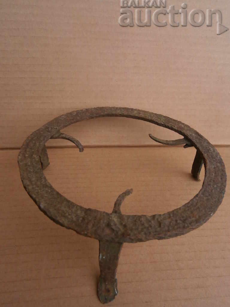 Ancient small wrought iron, hearth, grill, wrought iron