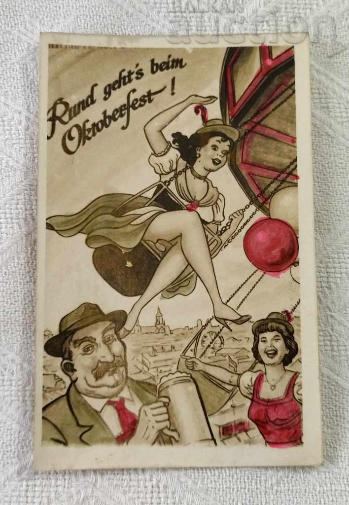 Oktoberfest Beer Germany 1964 Card