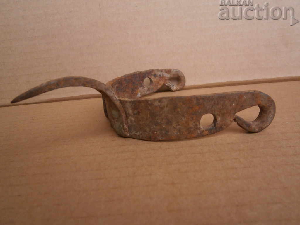 Auction antique wrought collar with thorns for shepherd dog Auction antique wrought collar with thorns for shepherd dog