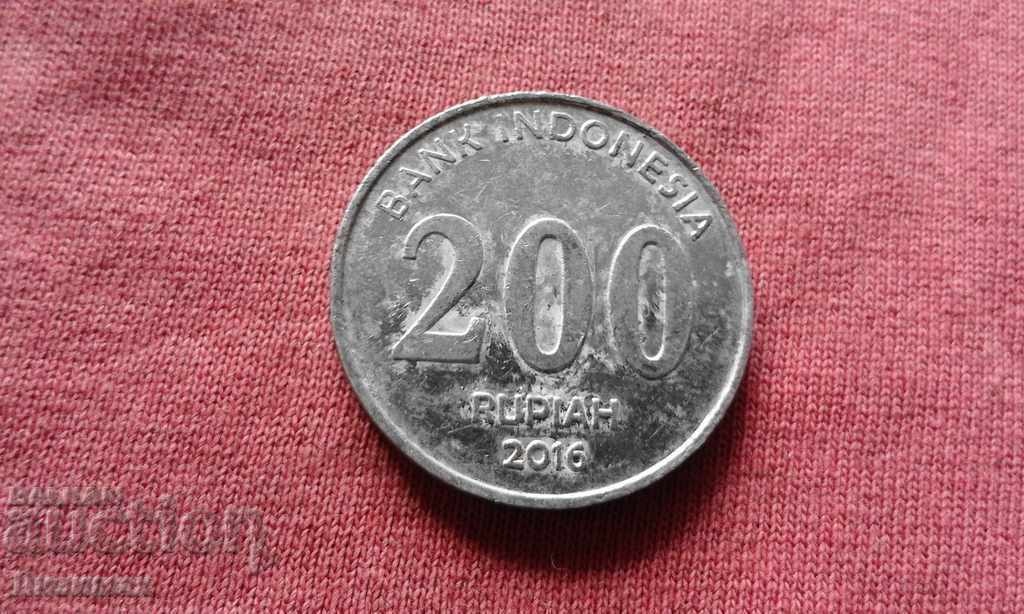 200 рупии 2016 г. Индонезия