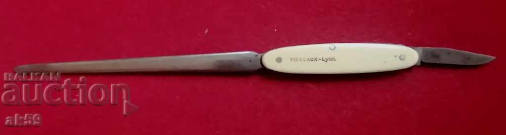 Old promotional folding letter knife "A. Sarry Tiers"