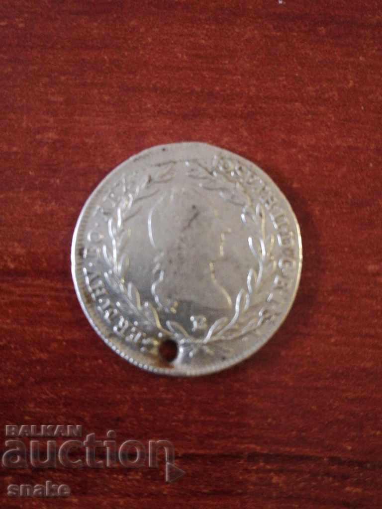 Австро- Унгария 10 кройцера 1789г. Сребро
