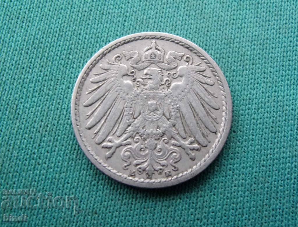 Germania Reich 5 Pfennig 1908 E Rare cu preț € 1.53 | 2.99 BGN Germania Reich 5 Pfennig 1908 E Rare cu preț € 1.53 | 2.99 BGN