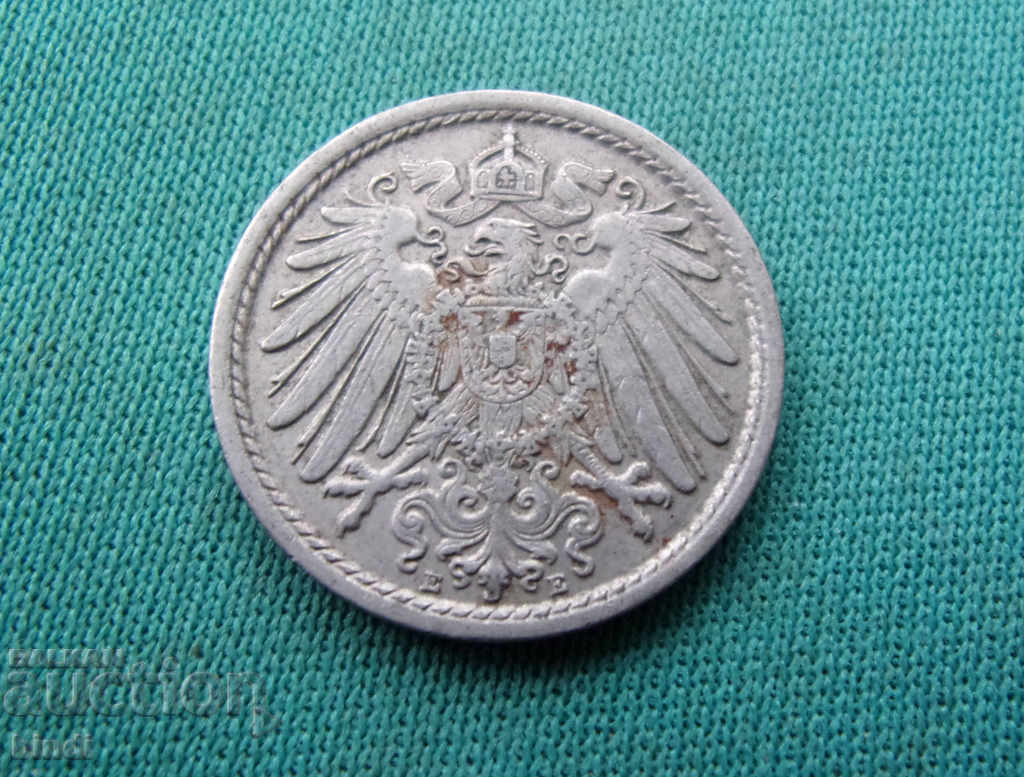 Germania Reich 5 Pfennig 1914 E Rare cu preț € 2.05 | 4.01 BGN Germania Reich 5 Pfennig 1914 E Rare cu preț € 2.05 | 4.01 BGN