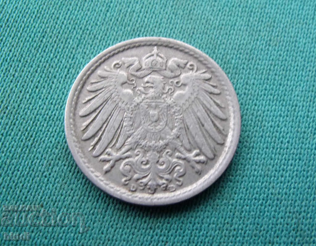 Germania Reich 5 Pfennig 1915 D Rare cu preț € 1.53 | 2.99 BGN Germania Reich 5 Pfennig 1915 D Rare cu preț € 1.53 | 2.99 BGN