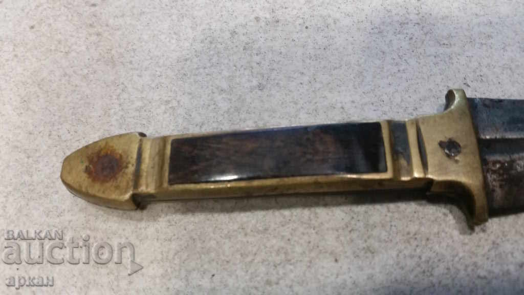 Bulgarian dagger - handle bone and bronze - 7