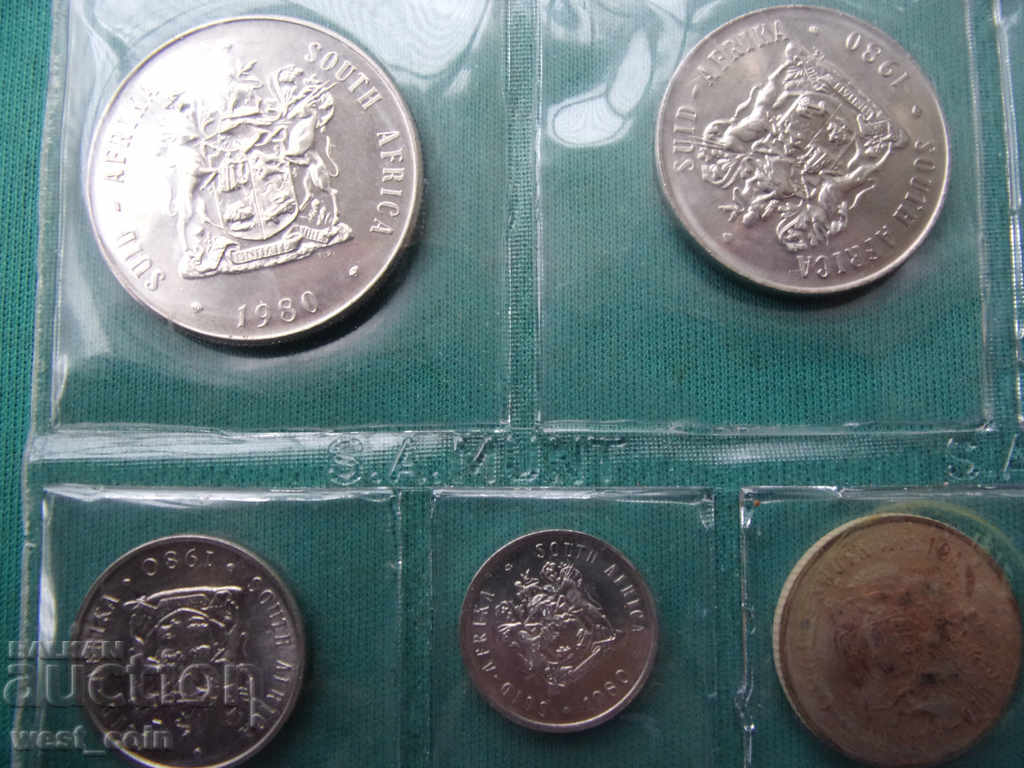 ЮАР  Минт Сет Монети 1980  UNC - 5