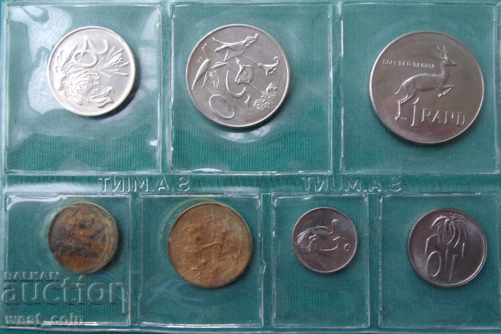 South Africa Mint Set Coins 1980 UNC