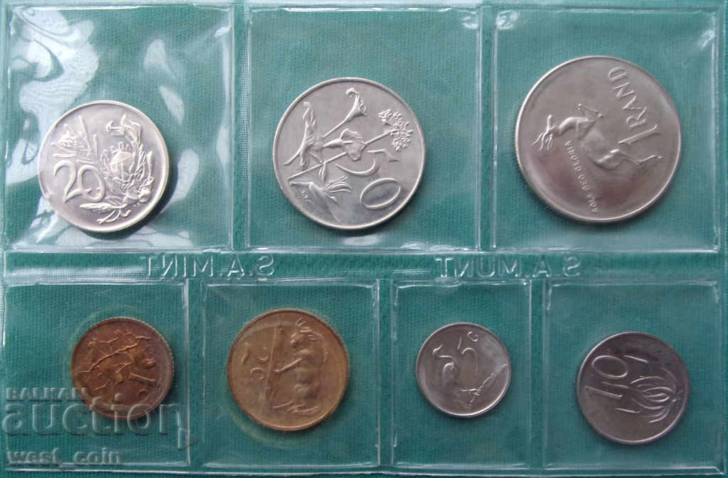 South Africa Mint Set Coins 1981 UNC