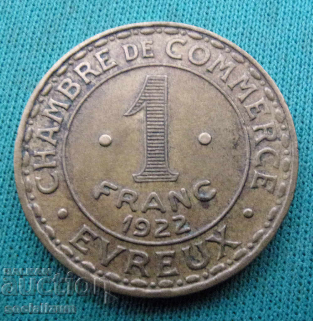 Франция  1  Франк  1922  Rare с цена € 15.34 | 30.00 лв.