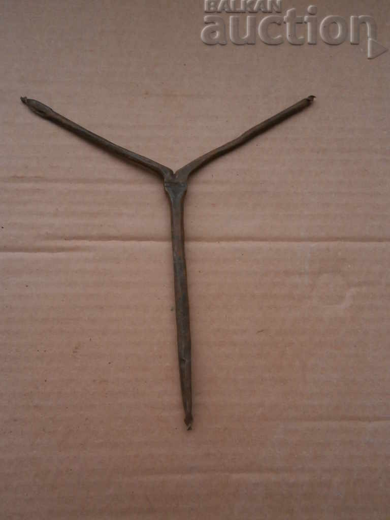 an old forged drill bit
