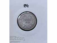 България 50 ст 1910г Сребро, Монета за колекция !