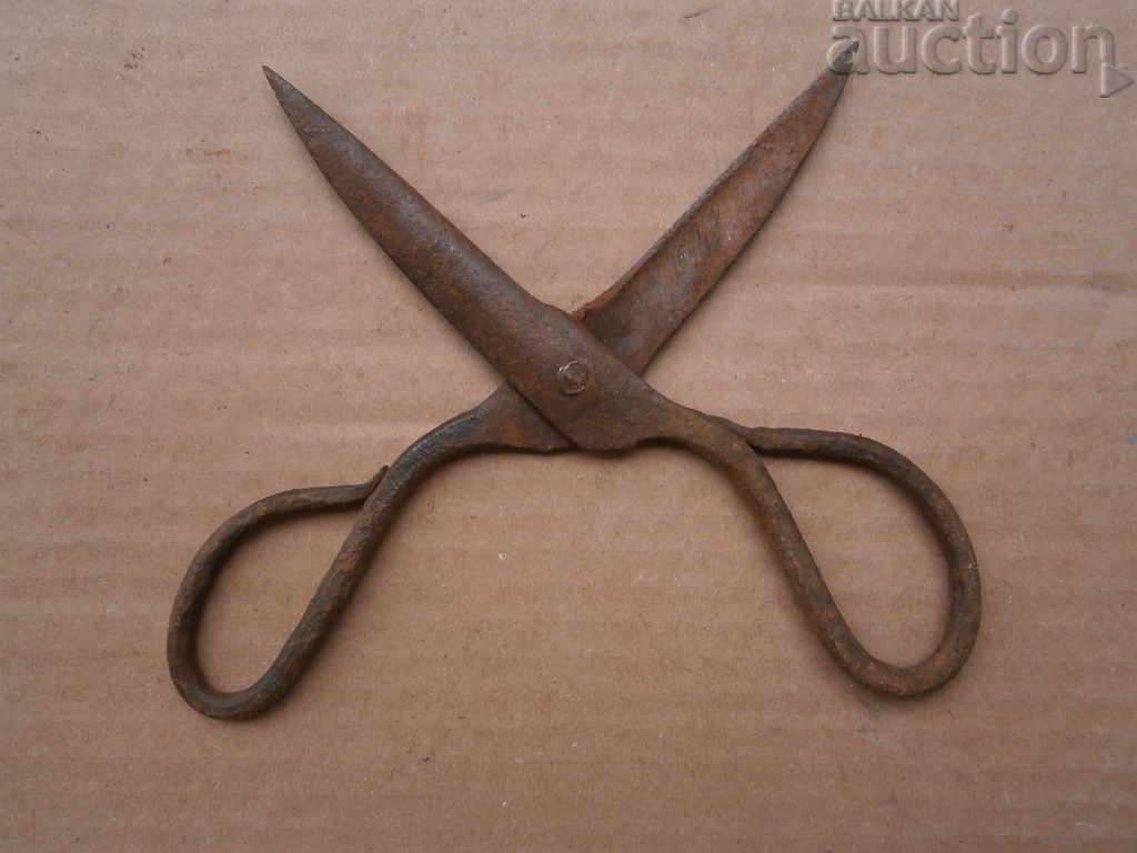Auction forged primitive scissors scissors Auction forged primitive scissors scissors