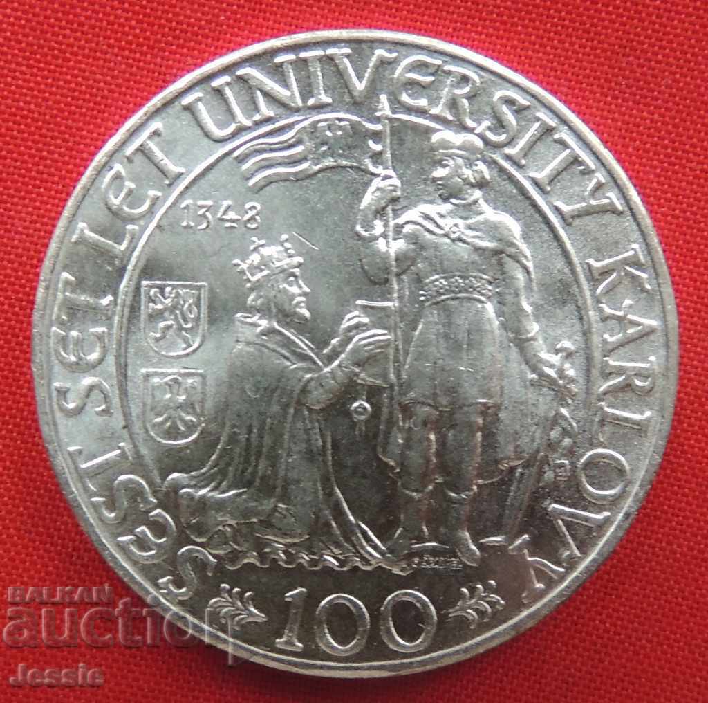 100 de coroane 1948 Cehoslovacia MINT Rare COMPARAȚI ȘI RATE