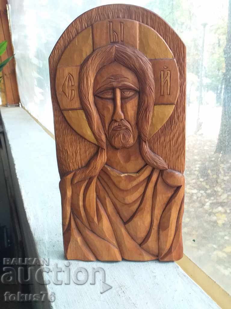Old woodcarving icon