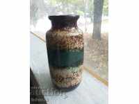 Vase German ceramics lava
