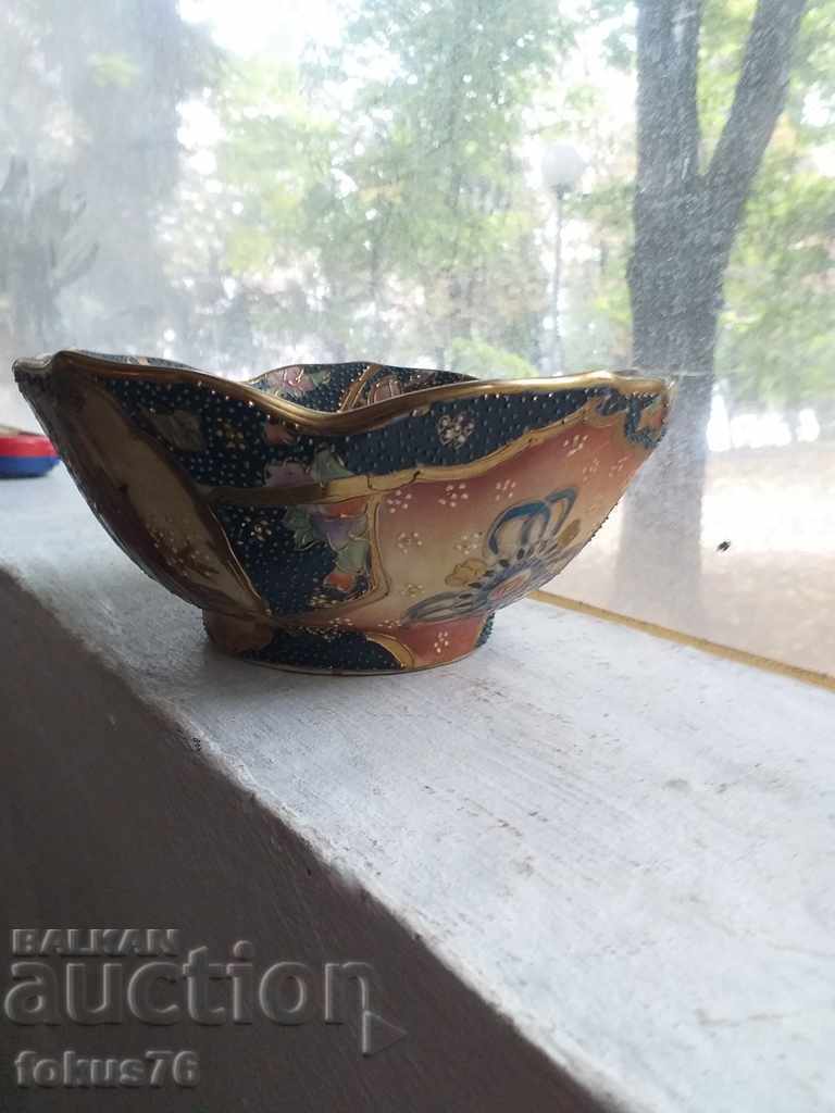 Old porcelain satsuma plate - satsuma bowl with price 460.00 BGN | € 235.19