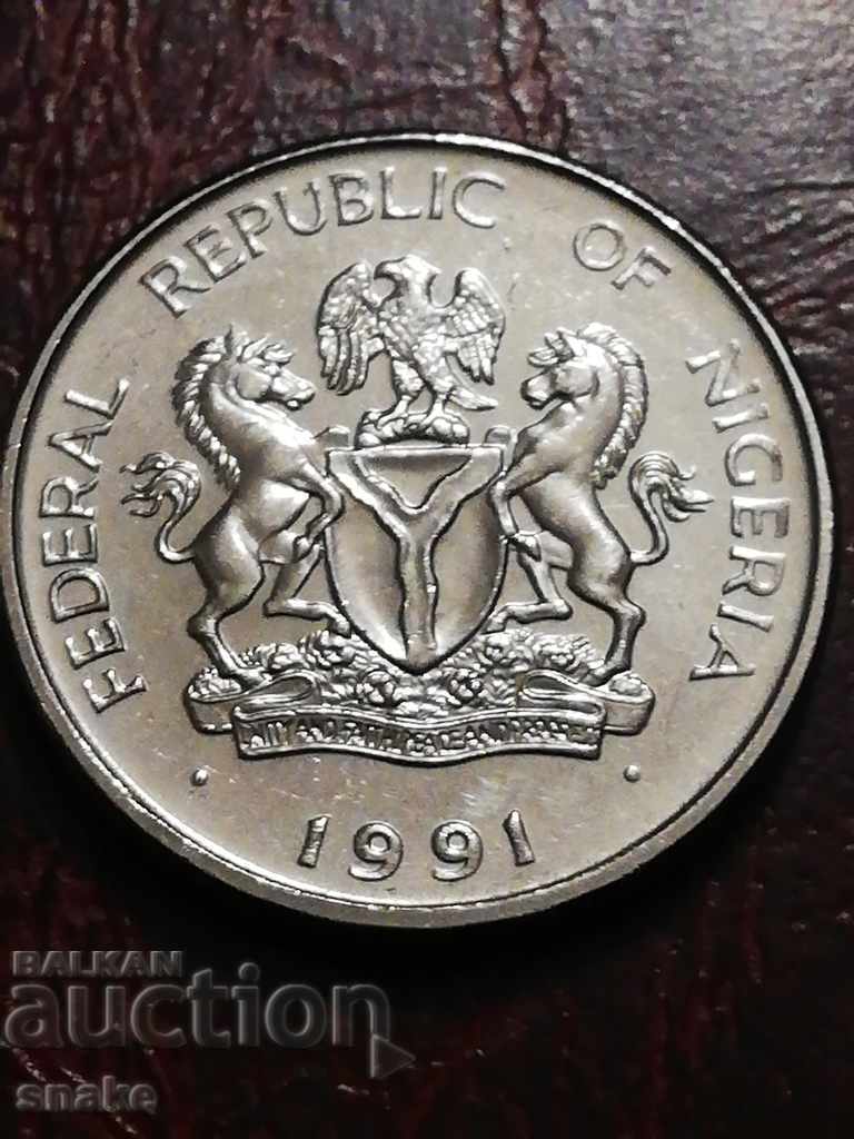 Nigeria 1 Naira 1991 UNC with price 5.00 BGN | € 2.56 Nigeria 1 Naira 1991 UNC with price 5.00 BGN | € 2.56