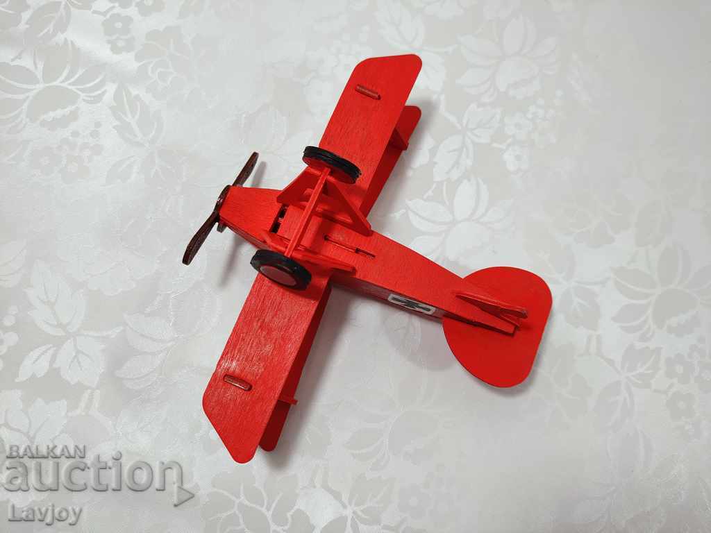 Ξύλινο παιχνίδι αεροπλάνο από τον Πρώτο Παγκόσμιο Πόλεμο - 5 Ξύλινο παιχνίδι αεροπλάνο από τον Πρώτο Παγκόσμιο Πόλεμο - 5