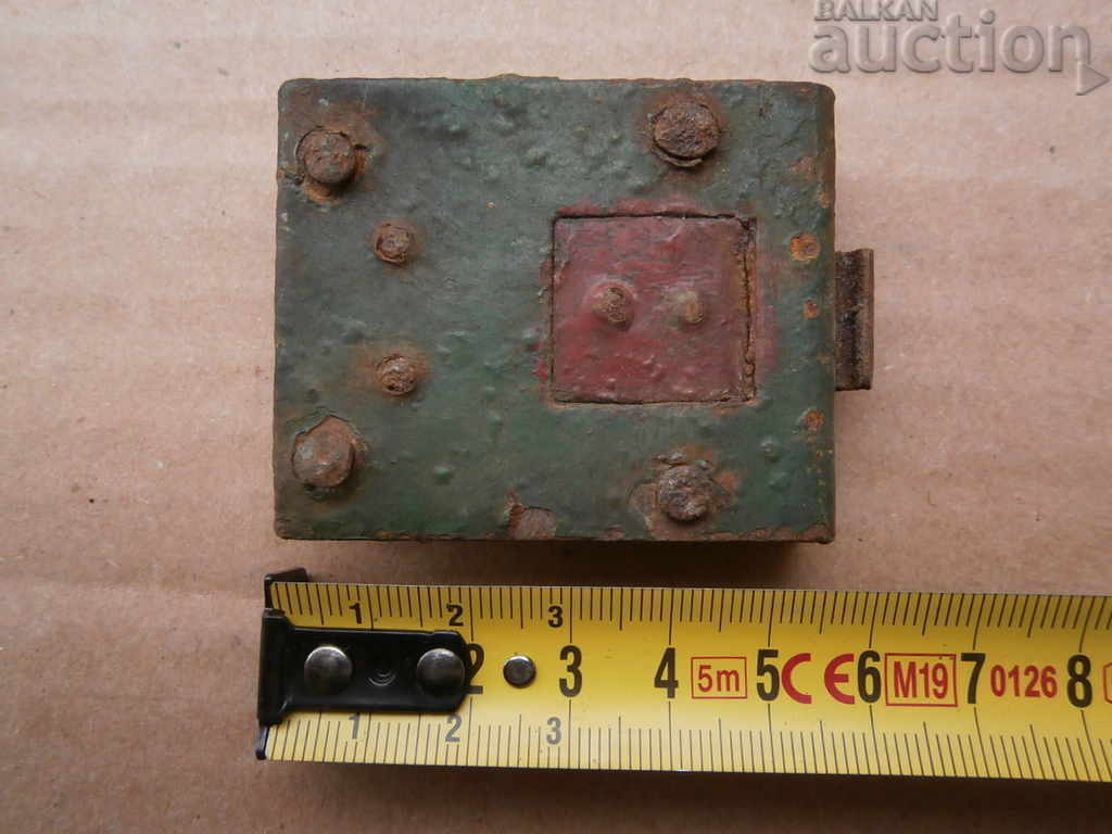 button from a wooden box for ammunition Schwarzlose MG08 WW1 WWI