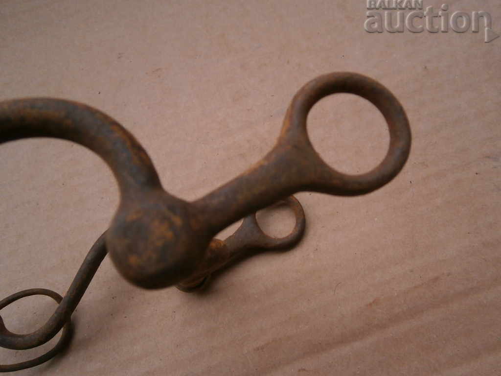Hand-forged horse bridle wrought iron from antiquity - 5