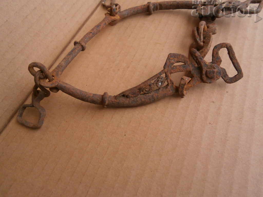 Hand-forged horse bridle wrought iron from antiquity - 5
