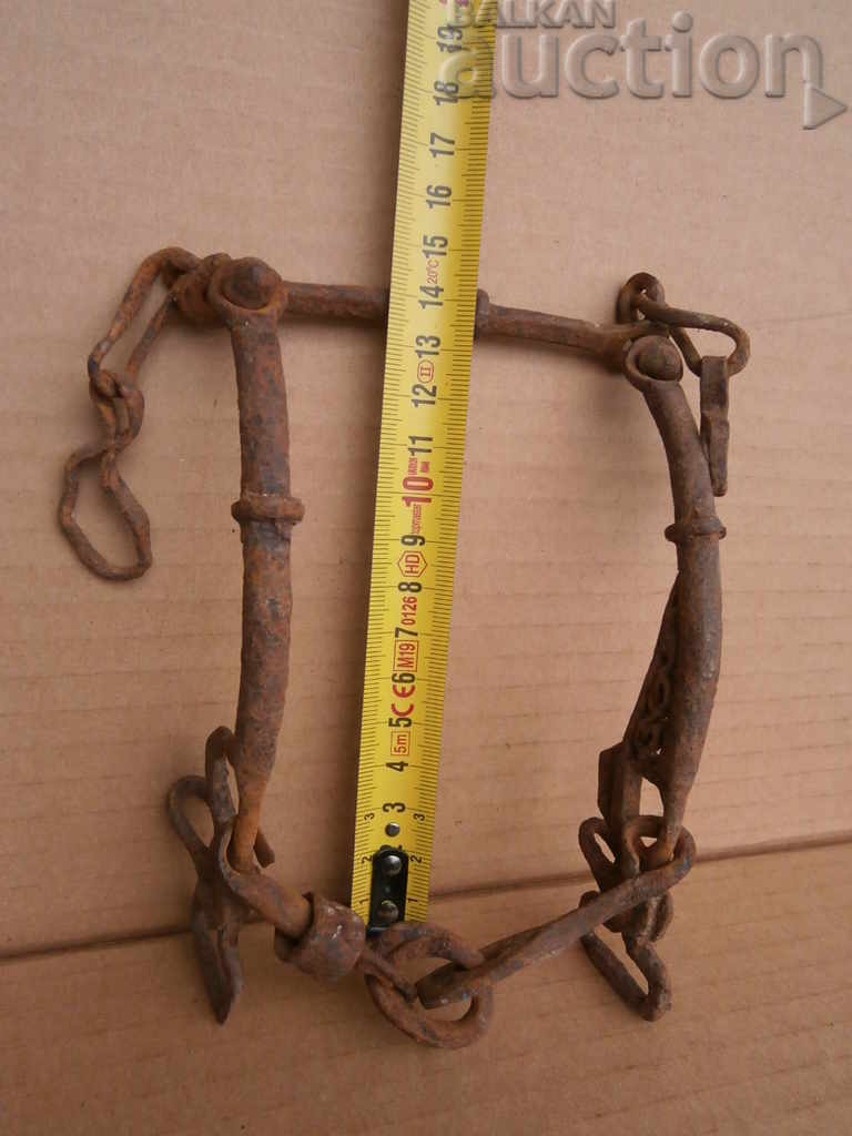 Hand-forged horse bridle wrought iron from antiquity - 7
