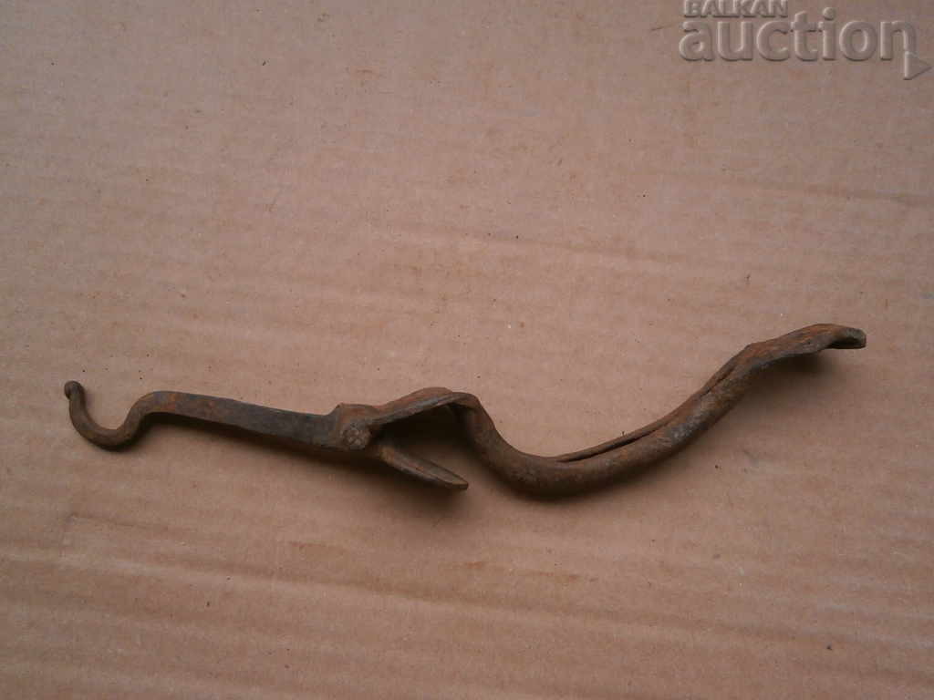 An old wrought-iron latch, a lock, a latch for the old gate - 7 An old wrought-iron latch, a lock, a latch for the old gate - 7