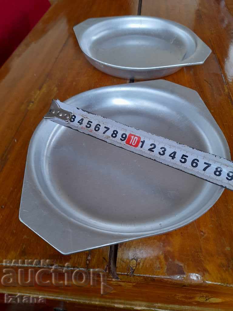 Old aluminum plate, plates, bowls with price 33.00 BGN | € 16.87 Old aluminum plate, plates, bowls with price 33.00 BGN | € 16.87