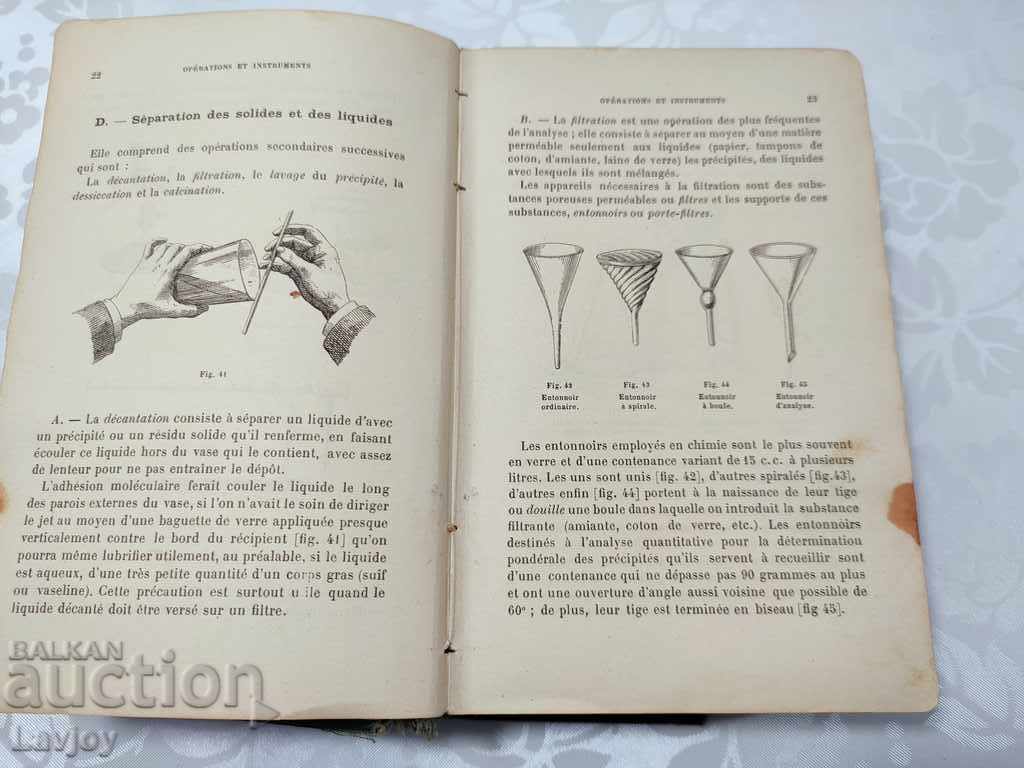 Old Antique book CHIMIE ANALYTIQUE 1903 - 6 Old Antique book CHIMIE ANALYTIQUE 1903 - 6