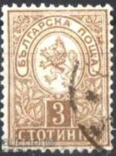 Clamed Mark Regular Little Lion 3. 1889 από τη Βουλγαρία