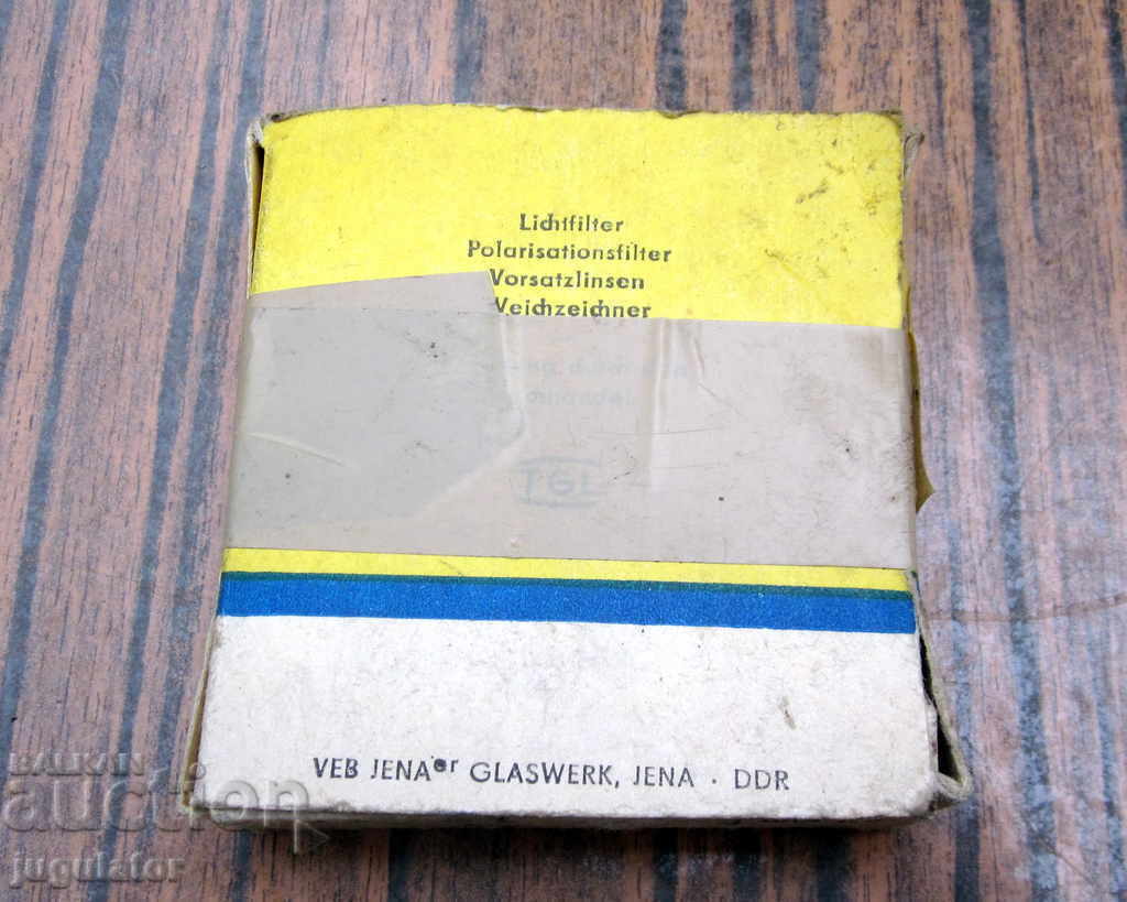 Delivery of orange German unused JENA foto-optik filter Delivery of orange German unused JENA foto-optik filter