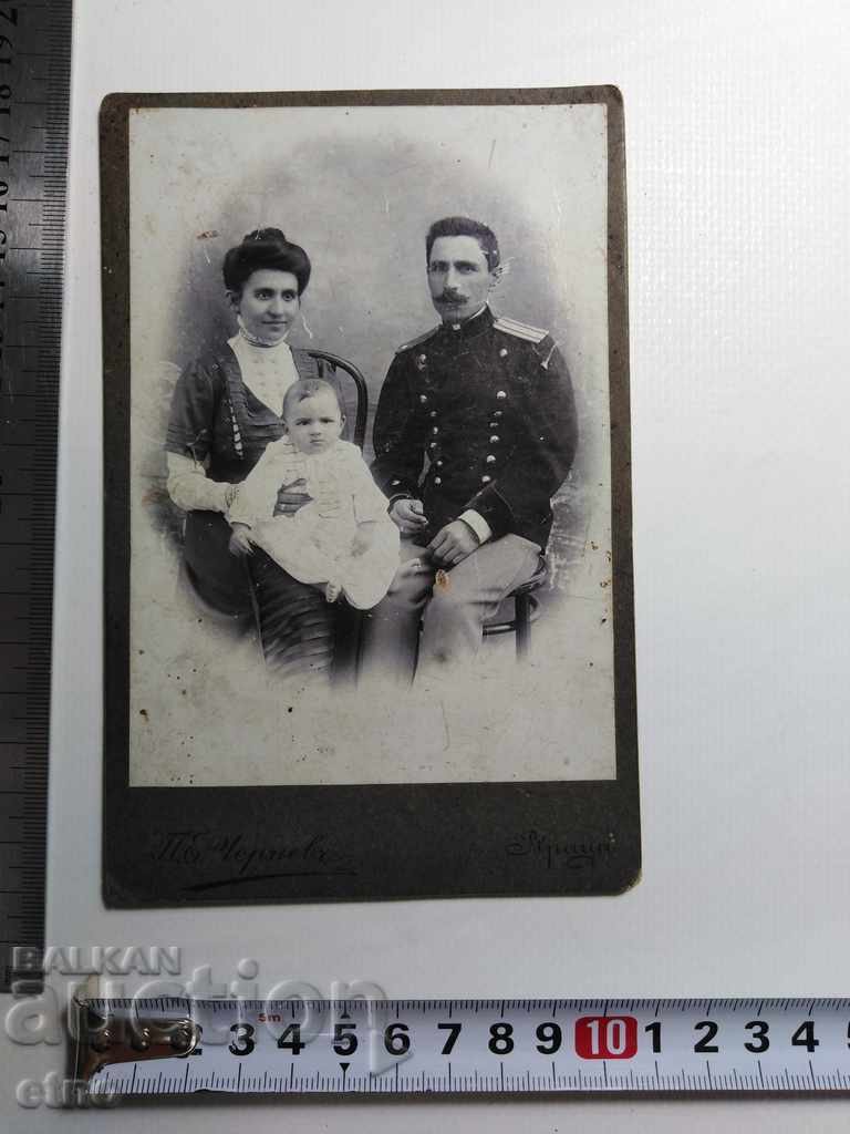 1909, FOTO-ofițer regal, UNIFORM, copil, Vratsa