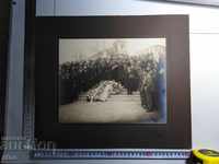 1929, ROYAL PHOTO CARDBOARD - PLOVDIV, BURIAL