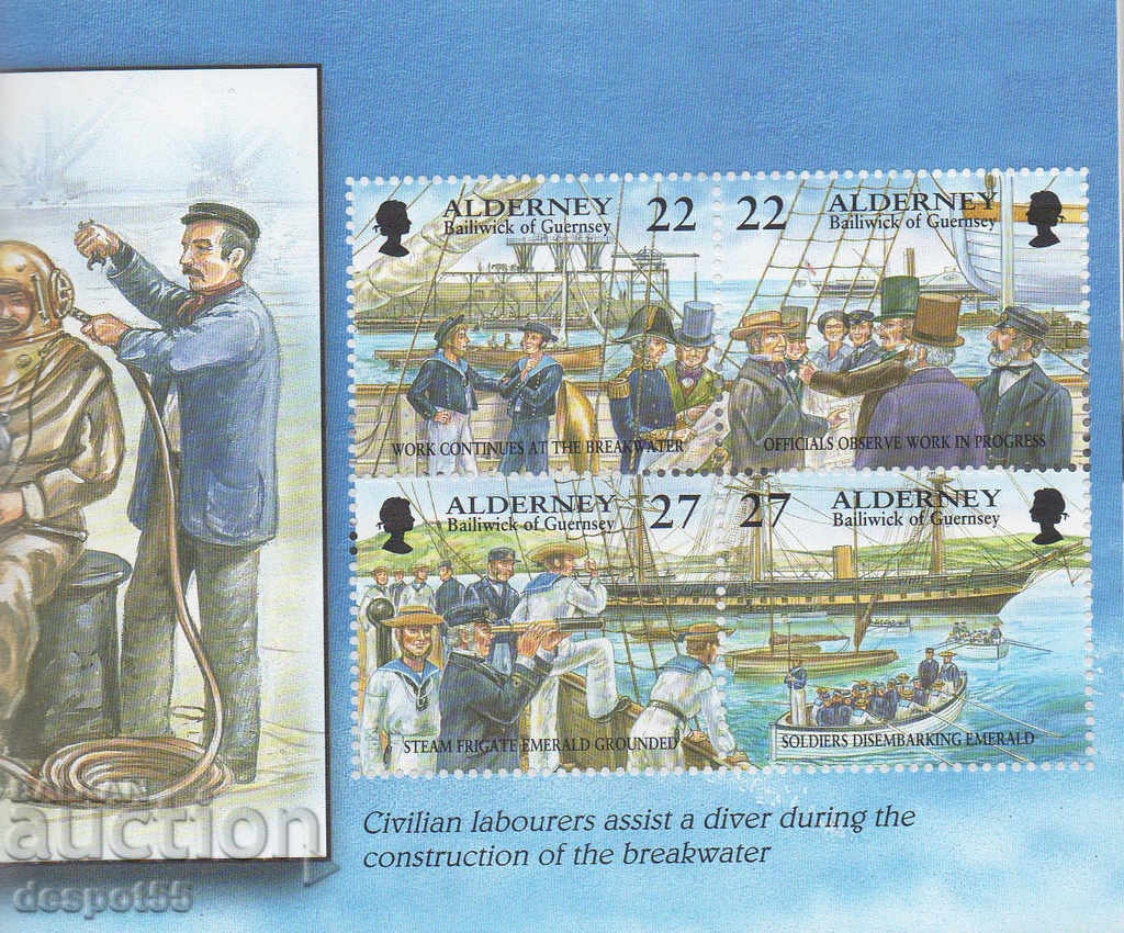 2001. Alderney. Alderney's historical events. Carnet. with price 8.50 BGN | € 4.35 2001. Alderney. Alderney's historical events. Carnet. with price 8.50 BGN | € 4.35