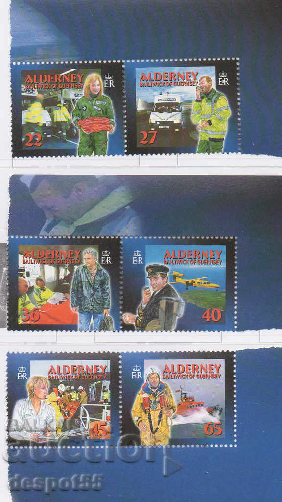 2002. Alderney. Οι κοινωνικές υπηρεσίες του Alderney.
