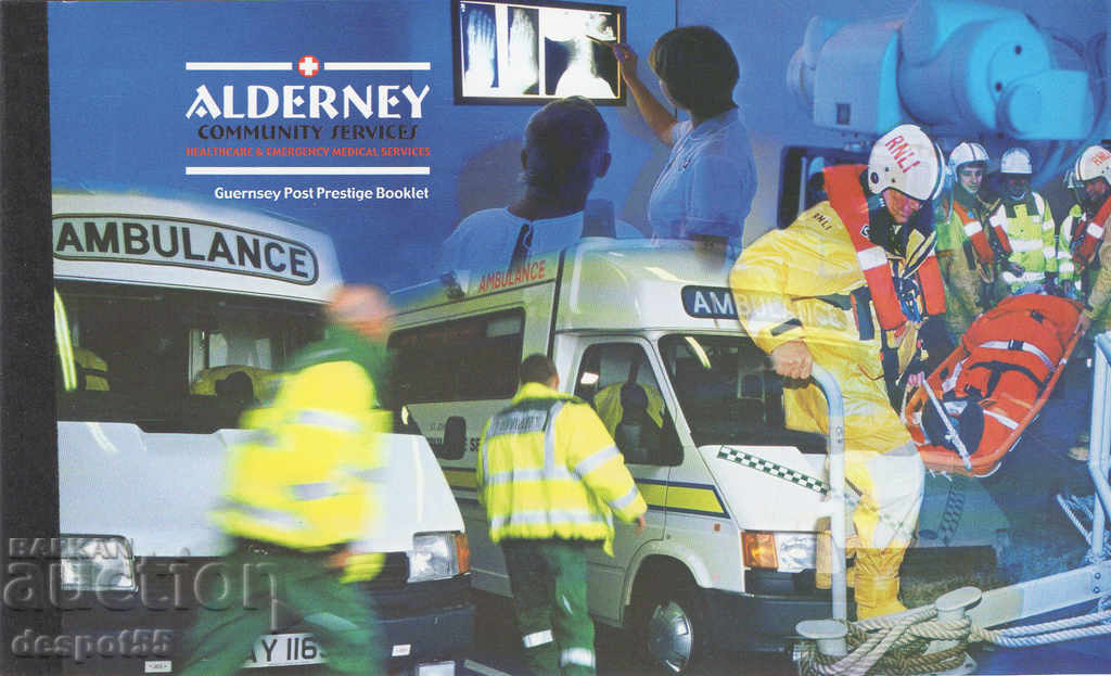 2002. Alderney. Οι κοινωνικές υπηρεσίες του Alderney. Καρνέτο.