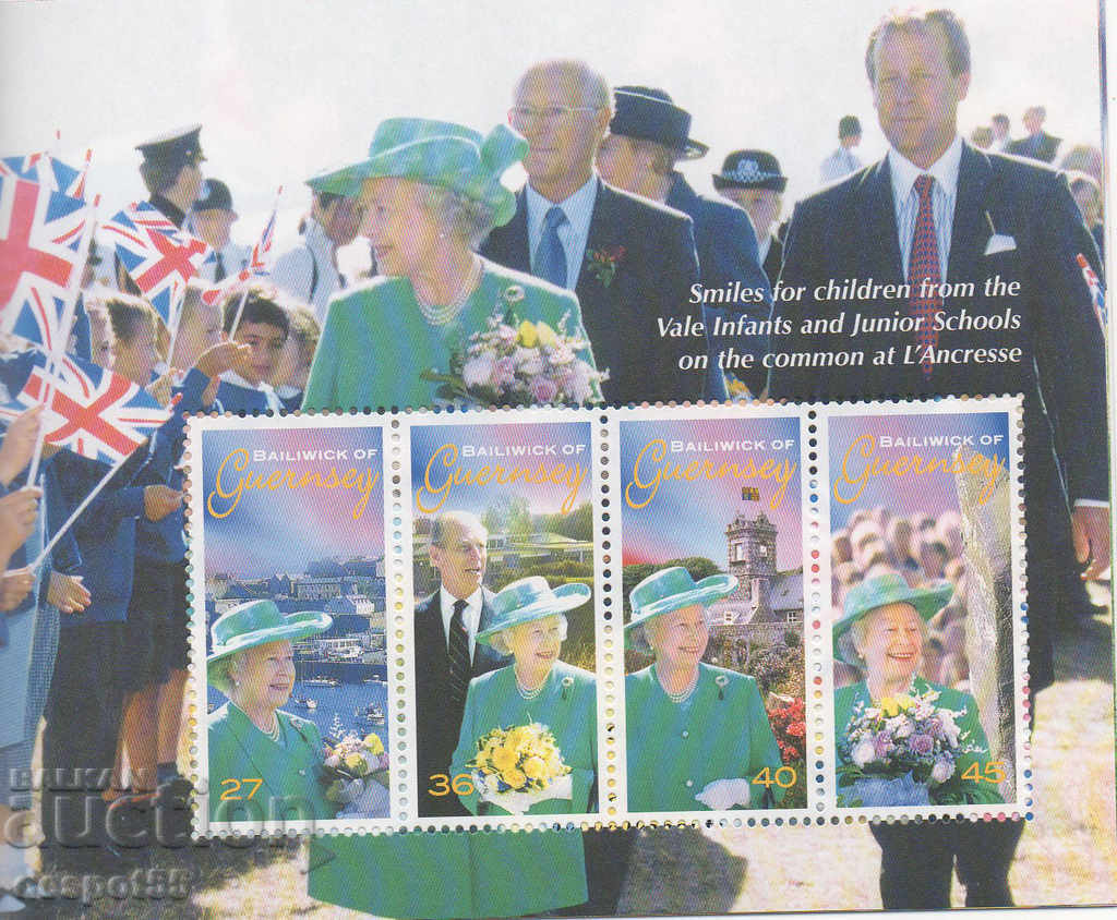 2002. Alderney. 50 years since the coronation of Elizabeth II. Carnet. - 5 2002. Alderney. 50 years since the coronation of Elizabeth II. Carnet. - 5