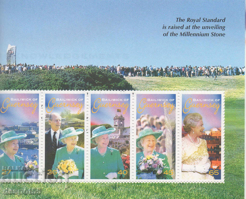 2002. Alderney. 50 years since the coronation of Elizabeth II. Carnet. - 6 2002. Alderney. 50 years since the coronation of Elizabeth II. Carnet. - 6