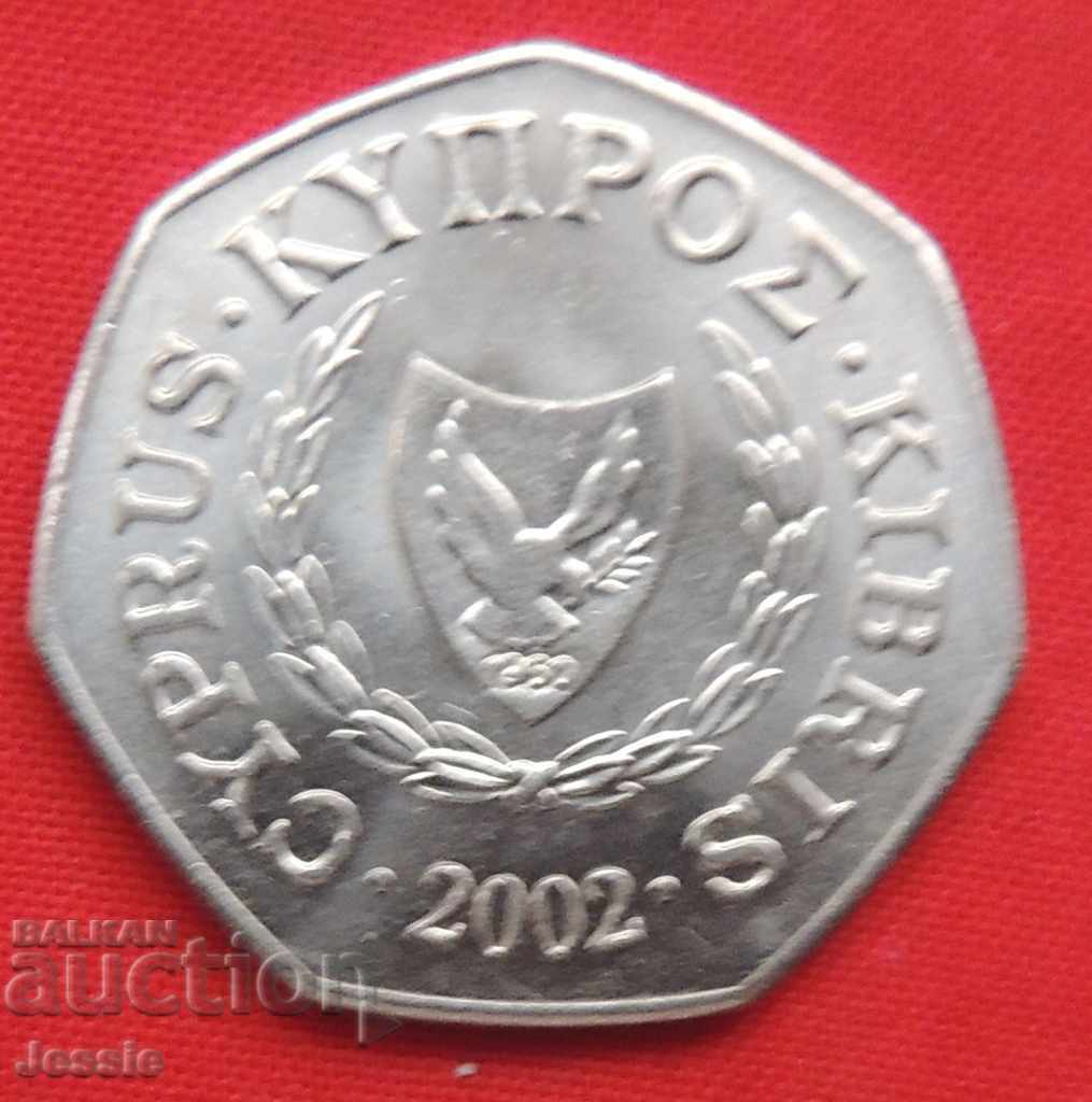 50 Cents 2002 Cyprus MINT with price 6.70 BGN | € 3.43 50 Cents 2002 Cyprus MINT with price 6.70 BGN | € 3.43