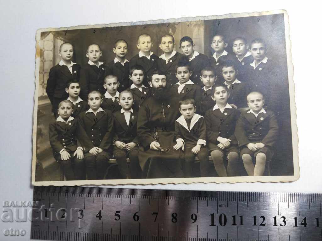 1928-1929 Plovdiv, școală armeană, profesor, armeni, armeană